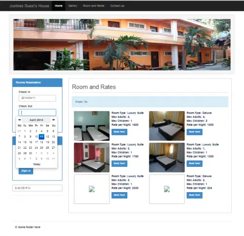 Online Hotel Management System Project In Php Source Code