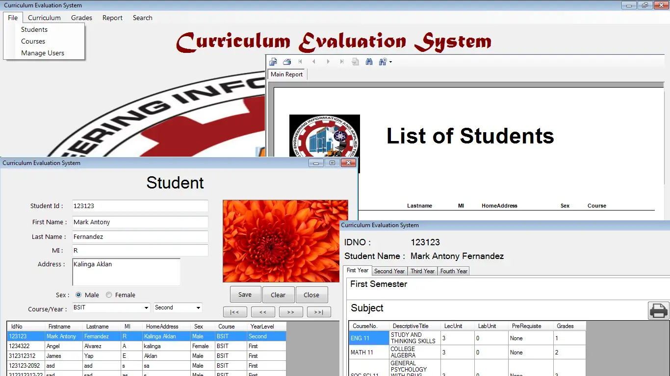 sample thesis proposal enrollment system
