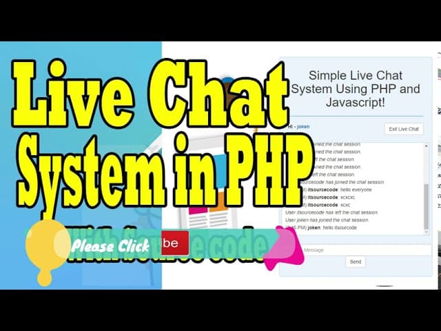 Code php download source chat free Live Chat