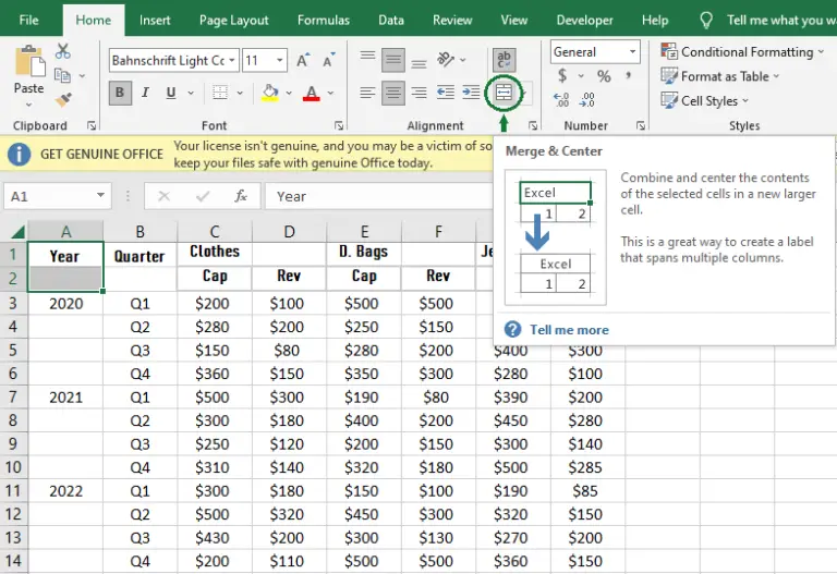 Shortcut For Merge And Center In Excel Complete Guide