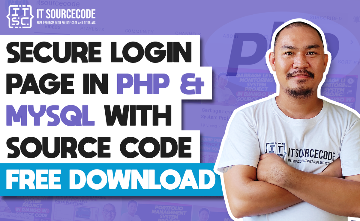 'Video thumbnail for Secure Login Page in PHP with MySQL with Source Code Free Download 2021'