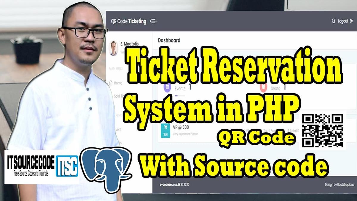 'Video thumbnail for Ticket Reservation System in PHP Free Download with QR Code | PHP Projects with Source Code'