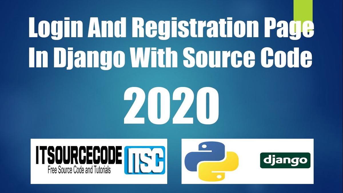 'Video thumbnail for Django Login And Registration With Source Code 2021 | Python Django - Registration and Login Form'