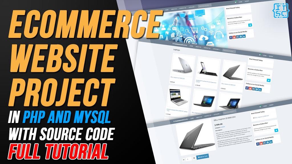 'Video thumbnail for ECOMMERCE PROJECT IN PHP WITH SOURCE CODE [FULL TUTORIAL] | COMPLETE SOURCE CODE FREE DOWNLOAD 2021'