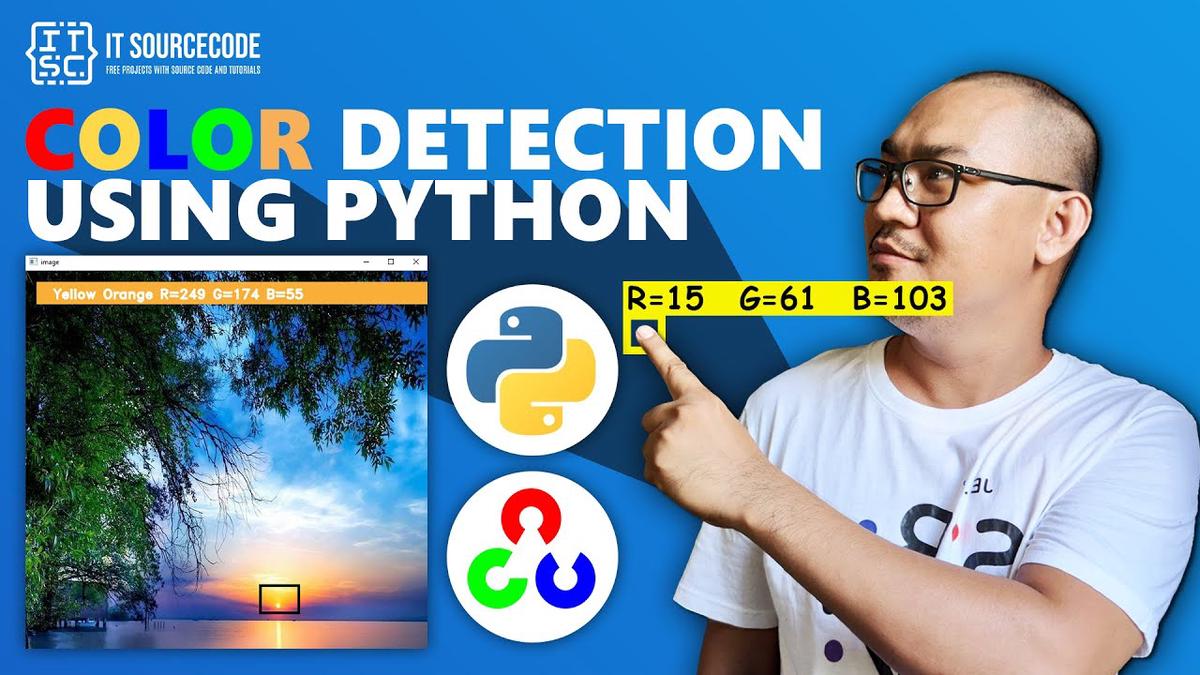 'Video thumbnail for Color Detection Using Python With Source Code 2021 | Python Projects with Source Code'