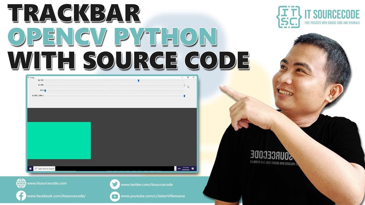 'Video thumbnail for Trackbar OpenCV Python with Source Code | OpenCV Python with Source Code'