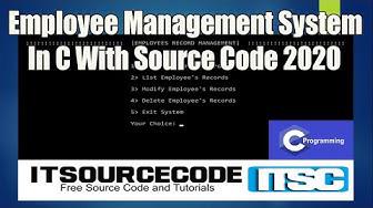 'Video thumbnail for Employee Management System In C With Source Code Free Download 2020 | C projects with Source Code'