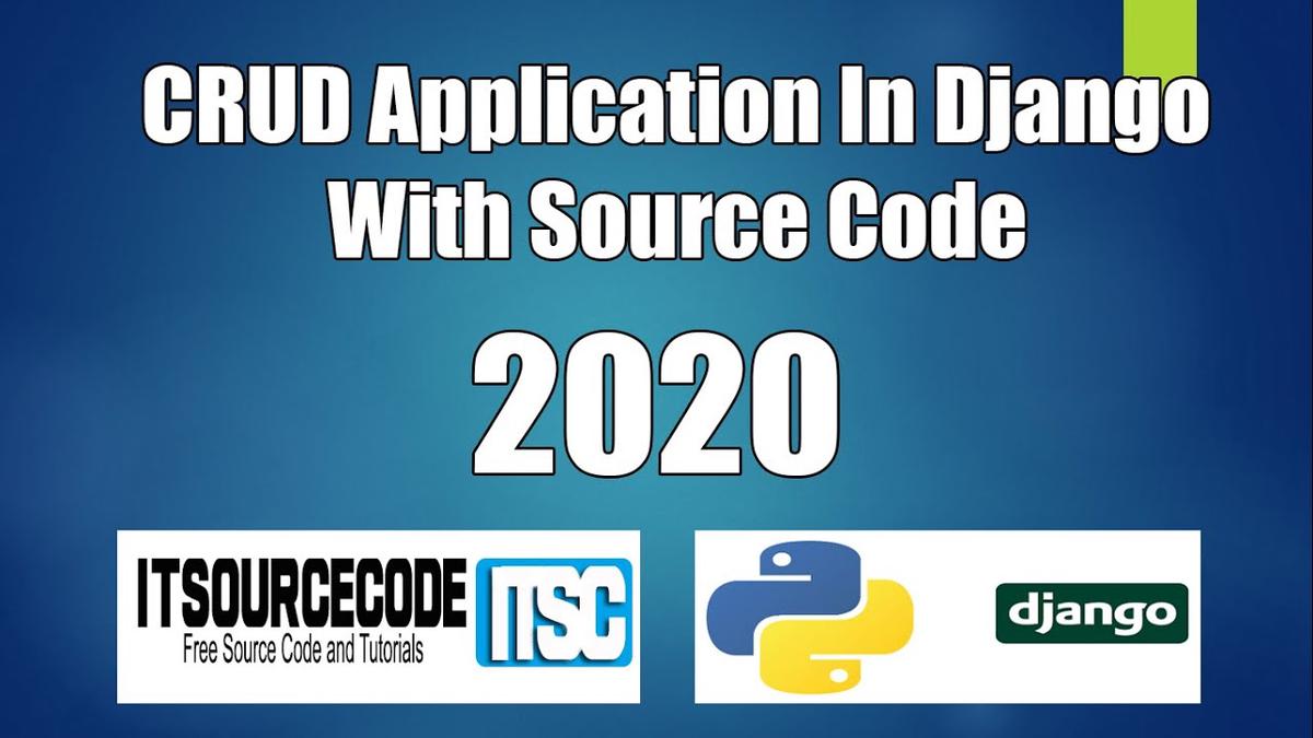 'Video thumbnail for CRUD App In Django With Source Code Free Download | Complete Django CRUD Operations'