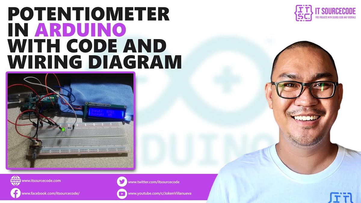 'Video thumbnail for Potentiometer in Arduino with Code and Wiring Diagram | Arduino Project with Code and Wiring Diagram'