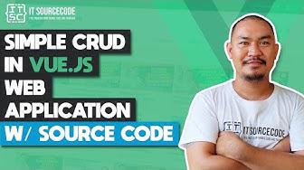 'Video thumbnail for Simple CRUD in Vue.JS Web Application | Vue.JS Projects with Source Code'