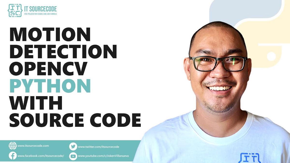 'Video thumbnail for Motion Detection OpenCV Python with Source Code | Python Projects with Source Code'