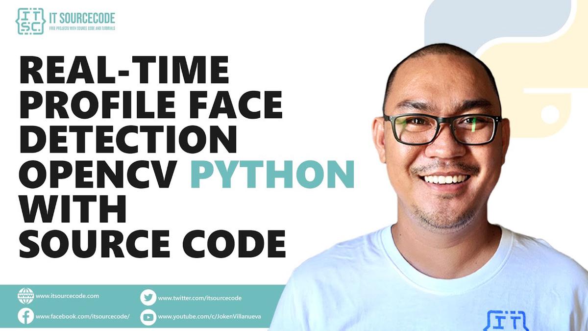 'Video thumbnail for Real-Time Profile Face Detection OpenCV Python with Source Code | Python Projects with Source Code'