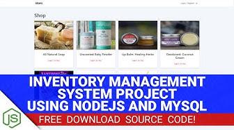 'Video thumbnail for Inventory Management System Project in Node JS with Source Code (Free Download)'