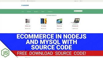 'Video thumbnail for Ecommerce in NodeJS and MySQL with Source Code (Free Download)'
