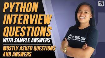 'Video thumbnail for Python Interview Questions and Answers | MOSTLY ASKED QUESTIONS WITH ANSWER 2022'
