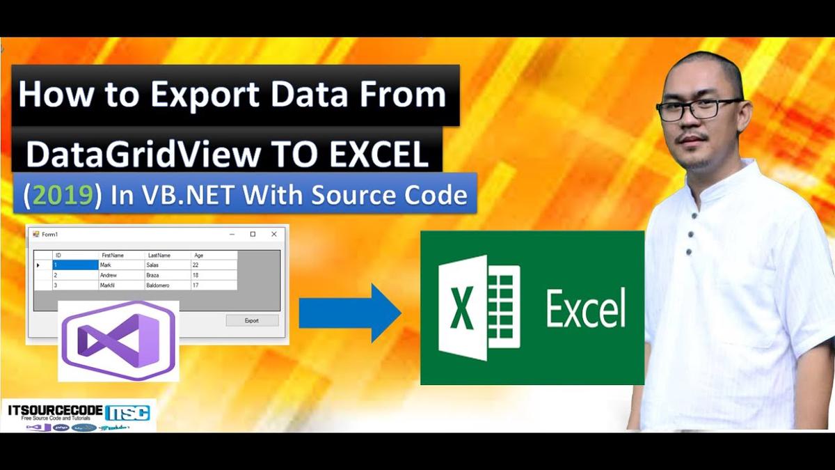 'Video thumbnail for How to Export DataGridView to Excel In VB.Net | 2019 With Source Code'