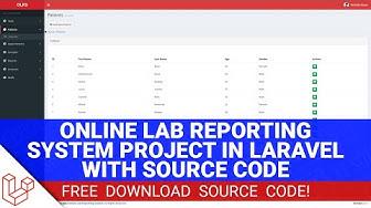 'Video thumbnail for Online Lab Reporting System Project in Laravel with Source Code (Free Download)'
