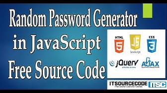 'Video thumbnail for Random Password Generator In JavaScript With Source Code 2020 | JavaScript Projects With Source Code'