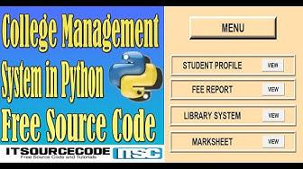 'Video thumbnail for College Management System in Python with Source Code 2020 Free Download'