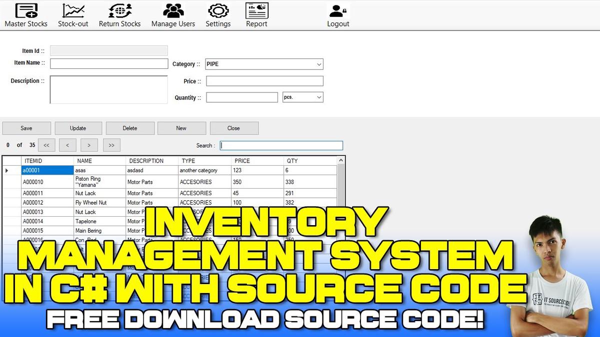 'Video thumbnail for Inventory Management System in C# Source Code (Free Download) 2022'