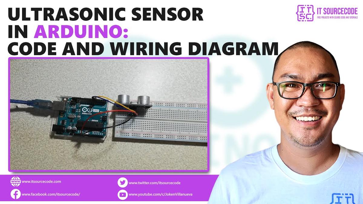 'Video thumbnail for Ultrasonic Sensor in Arduino Code and Wiring Diagram | Arduino Projects with Code and Wiring'