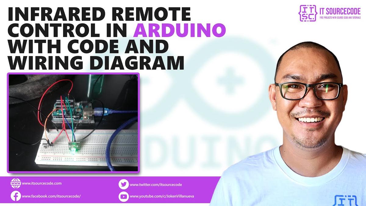 'Video thumbnail for Infrared Remote Control in Arduino Code and Wiring Diagram | Arduino Projects with Code and Wiring'