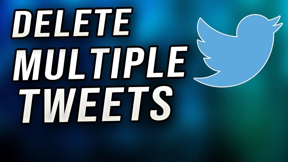 'Video thumbnail for Twitter - How to Delete Multiple Tweets at Once'