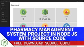 'Video thumbnail for Pharmacy Management System Project in Node JS with Source Code (Free Download)'