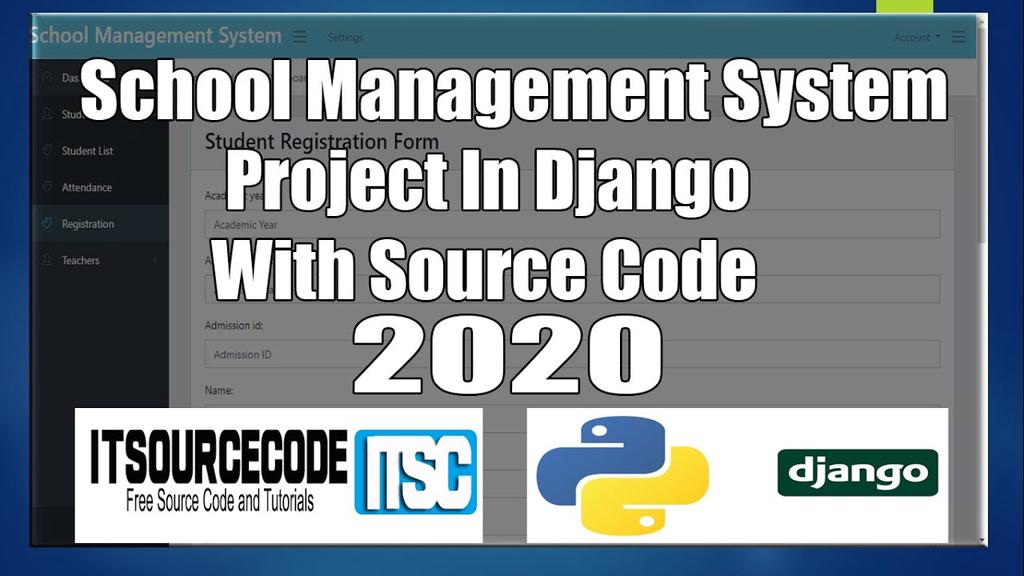 'Video thumbnail for School Management System In Django Project With Source Code 2021| School Management System in Django'