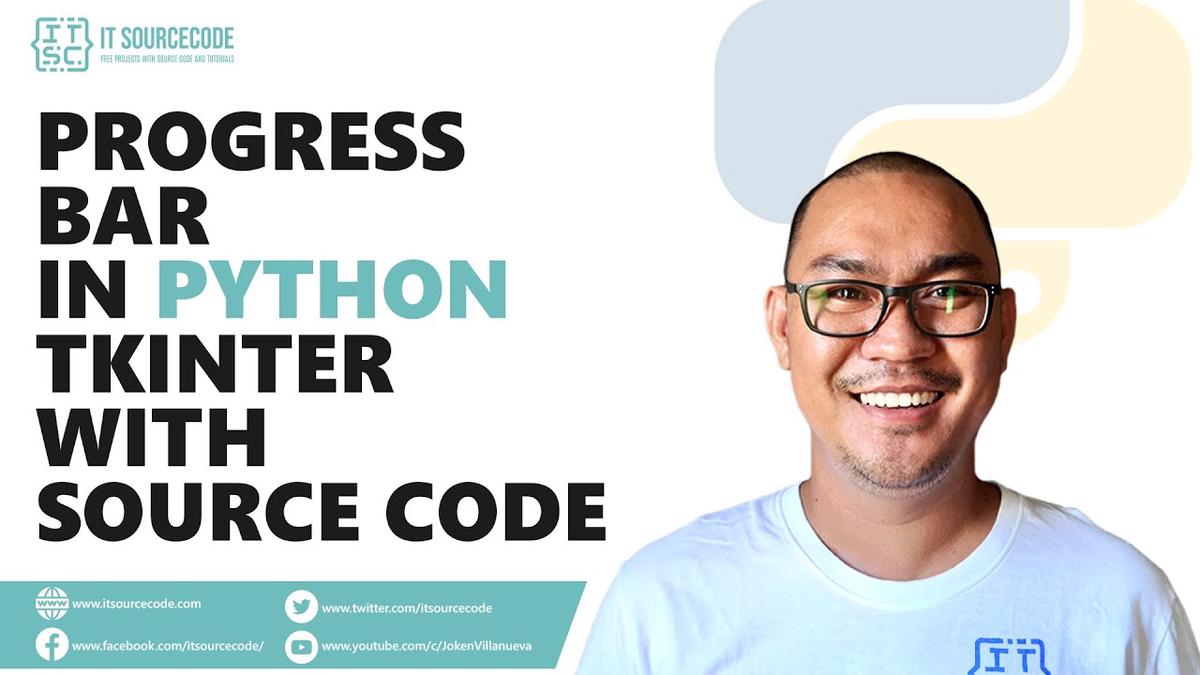 'Video thumbnail for Progress Bar in Python Tkinter with Source Code | Free Python Projects with Source Code'