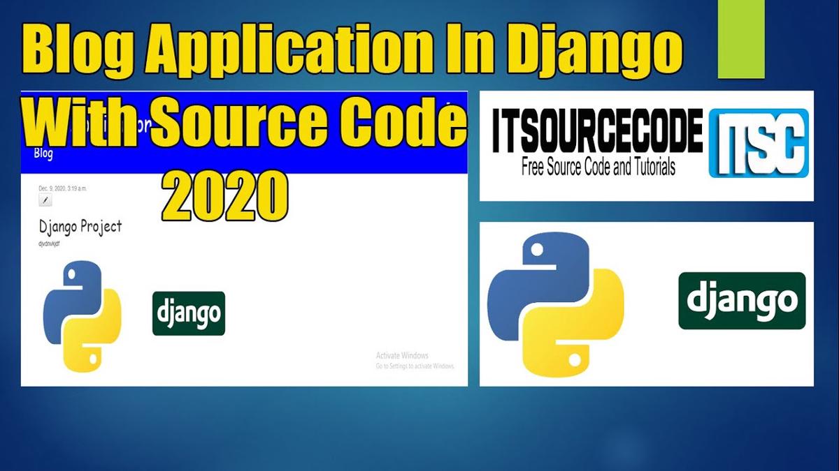 'Video thumbnail for Blog Application In Django With Source Code Free Download 2021 | Python Django Projects with Code'