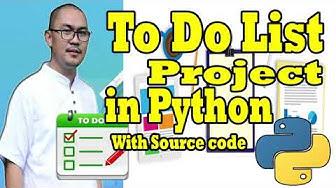 'Video thumbnail for To Do List Project In Python With Source Code 2020'
