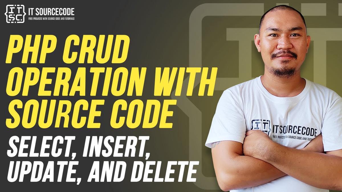 'Video thumbnail for PHP CRUD Operations - Select, Insert, Update, Delete | PHP CRUD for Beginners with Source Code 2022'