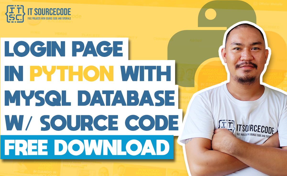 'Video thumbnail for Login Page in Python with MySql Database with Source Code Free Download 2021'