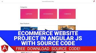 'Video thumbnail for Ecommerce Website Project in Angular JS and MySQL with Source Code (Free Download)'