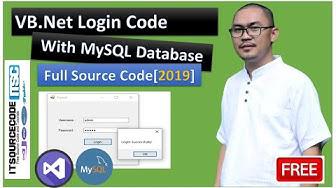 'Video thumbnail for VB.Net Login Code With MySQL Database Tutorial of [2019]Best Practices with [Full Source Code]'