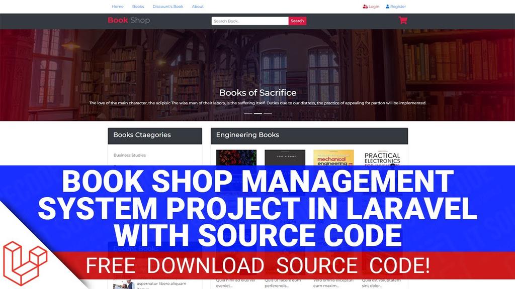 'Video thumbnail for Online Bookshop Management System in Laravel with Source Code (Free Download) 2022'