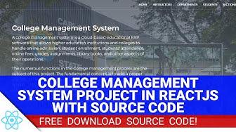 'Video thumbnail for College Management System Project in React JS with Source Code (Free Download)'