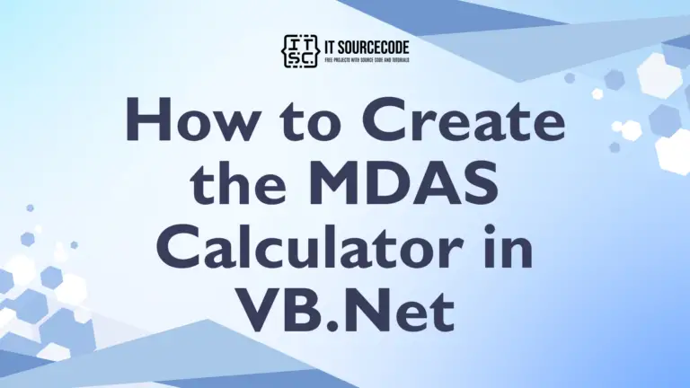 How to Create the MDAS Calculator in VB.Net