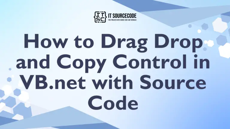 How to Drag Drop and Copy Control in VB.net with Source Code