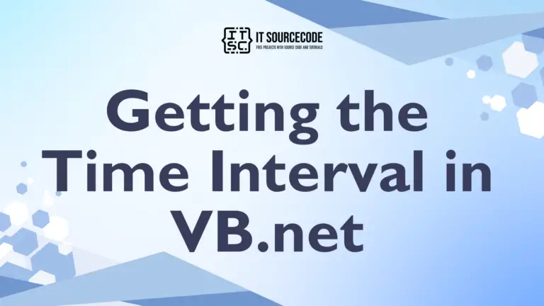Getting the Time Interval in VB.net