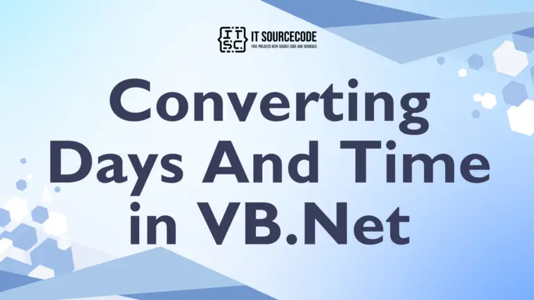 Converting Days And Time in VB.Net