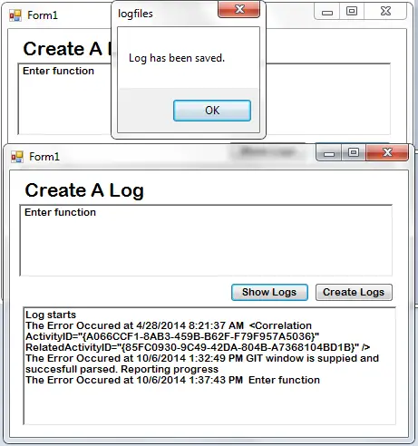 File Handling in VB.NET [Creating Logs]