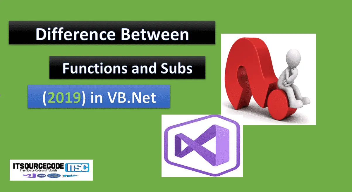 difference between functions and subs in vb.net