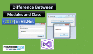 difference between modules and class in vb.net