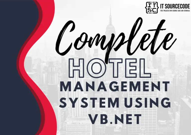 Complete Hotel Management System using VB.net