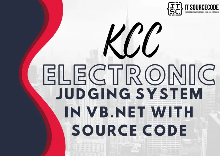KCC Electronic Judging System in VB.net with Source Code