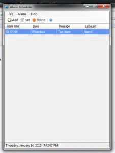 alarm scheduler