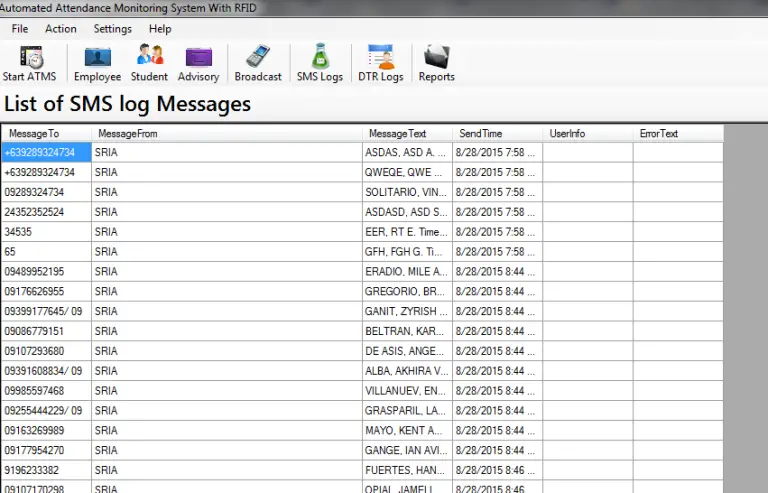 RFID Based Attendance Monitoring System