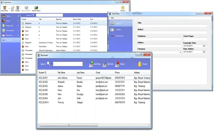 simple library management system in java code without database